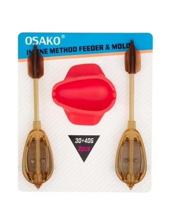 Сет от 2 метод фидер хранилки с преса Osako E944А, 30+40г