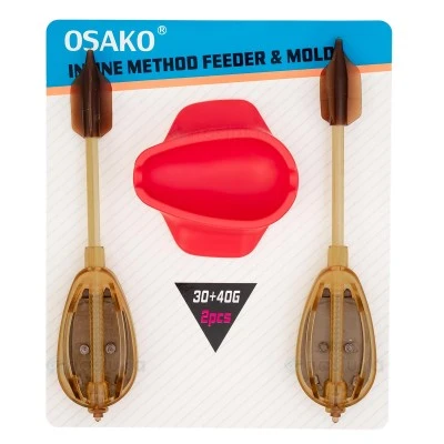 Сет от 2 метод фидер хранилки с преса Osako E944B, 50+60г
