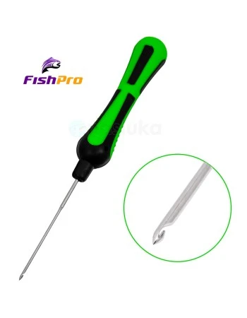 Игла за стръв FishPro Hair Needle, Green