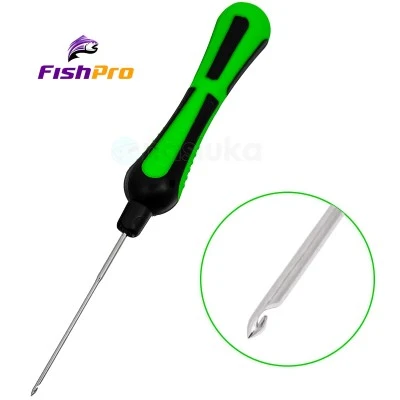 Игла за стръв FishPro Hair Needle, Green