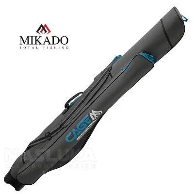 Двоен твърд калъф за фидер въдици Mikado Cage Feeder 2 Hard Rod Case, 1.50м