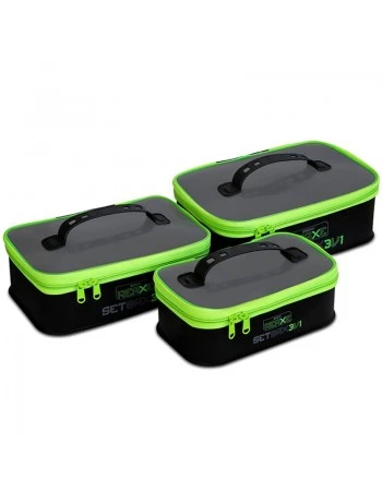 Комплект от 3 EVA кутии за фидер Delphin Reaxe Set Bax 3v1