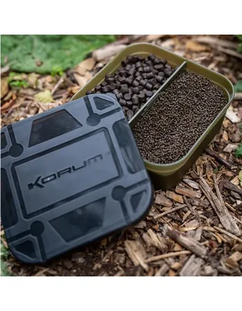 Korum Divided Bait Tub 2PT, Кутия за стръв с капак, 1.13 л