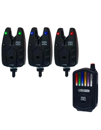 Carp Pro Delight Bite Alarm Set - Комплект сигнализатори със станция, 3+1