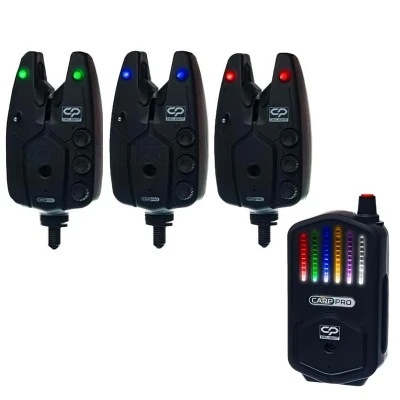 Carp Pro Delight Bite Alarm Set - Комплект сигнализатори със станция, 3+1