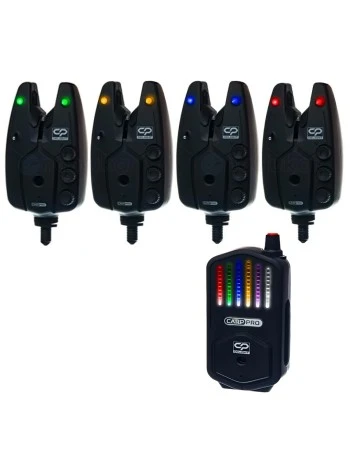 Carp Pro Delight Bite Alarm Set - Комплект сигнализатори със станция, 4+1