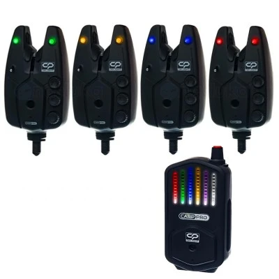 Carp Pro Delight Bite Alarm Set - Комплект сигнализатори със станция, 4+1