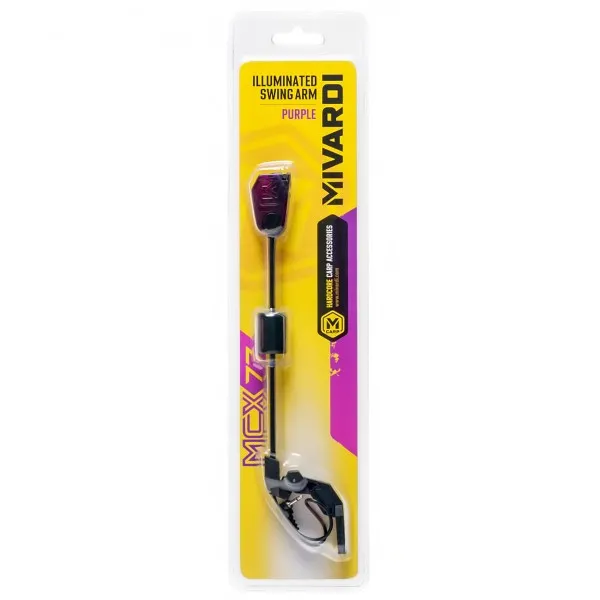 Електронен шарански обтегач Mivardi MCX77 Illuminated Swing Arm, Purple — снимка 3