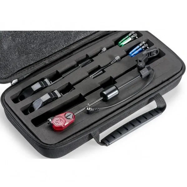 Комплект от 3 шаранджийски обтегача Mivardi MCX77 Illuminated Swing Arm RGB Set — снимка 2