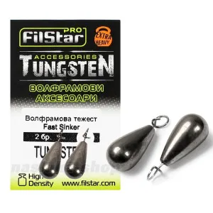 Волфрамови тежести Filstar Tungsten Fast Sinker, 2 бр. Волфрамови тежести Filstar Tungsten Fast Sinker, 2 бр.