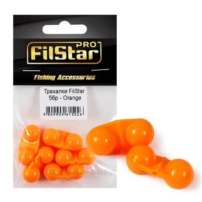 Двойни тракалки за сом Filstar Catfish Rattles, Orange, 5 бр.