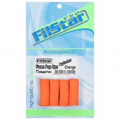 Filstar Foam Pop Ups Cylinder, Orange / Повдигащи пръчки за монтажи, 10мм, 4 бр.