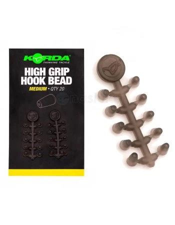 Стопери за кука Korda High Grip Hook Bead, Medium, 20 бр.
