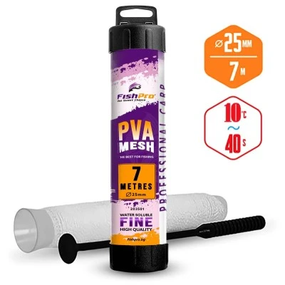 PVA система FishPro Mesh Classic 7м, 25мм - за шаранджийски риболов