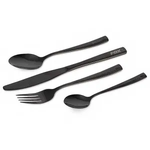 Прибори за хранене от неръждаема стомана Fox Cookware Black Stainless Cutlery Set Прибори за хранене от неръждаема стомана Fox Cookware Black Stainless Cutlery Set