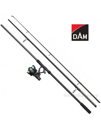 Комплект въдица, макара и влакно за шаран DAM Full Tech Carp 3.6м, 3lb, 3 части / 6000FS CMB