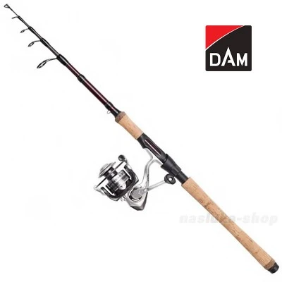 Телескопичен спининг комплект DAM Impressa Tele Spin 1.80м, 2-12г / 1000 CMB