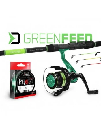 Фидер комплект Delphin GreenFeed NXT, 3.00м, 100г