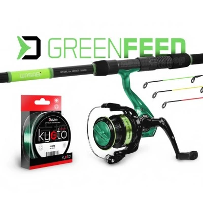 Фидер комплект Delphin GreenFeed NXT, 3.00м, 100г