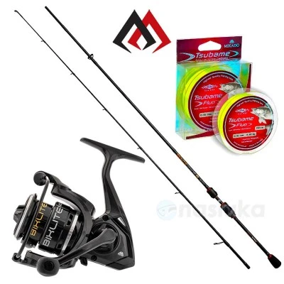 Спининг комплект Mikado Bixlite Medium JIG - 2.40 м, 28 г