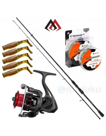 Спининг комплект Mikado NSC Spining Heavy - 2.28 м, 15-60 г