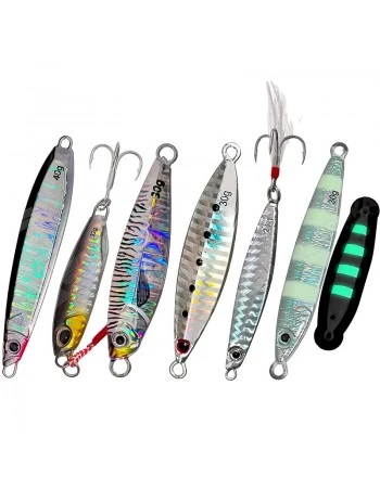 Комплект морски джигове Sokudo Jig Color Set, Silver/Natural