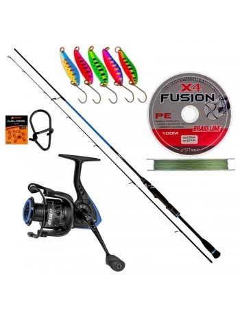 Спининг комплект за кефал Zebco Z-Cast Chub - 2.00 м, 3-15 г
