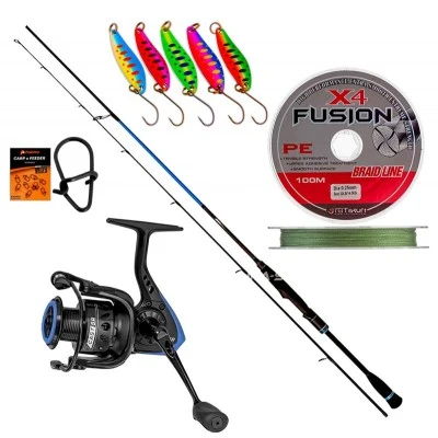 Спининг комплект за кефал Zebco Z-Cast Chub - 2.00 м, 3-15 г