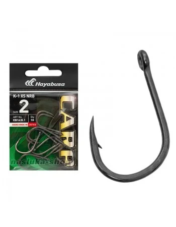 Японски куки с ухо за шаран Hayabusa Carp K-1 XS NRB, 10 бр.