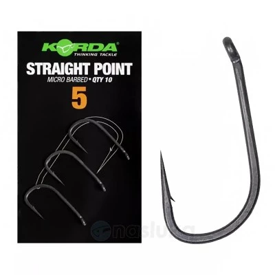 Korda Straight Point, 10 бр. - Шаранджийски куки