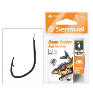 Куки за фидер Mikado Sensual Super Feeder BN, 10 бр. Куки за фидер Mikado Sensual Super Feeder BN, 10 бр.