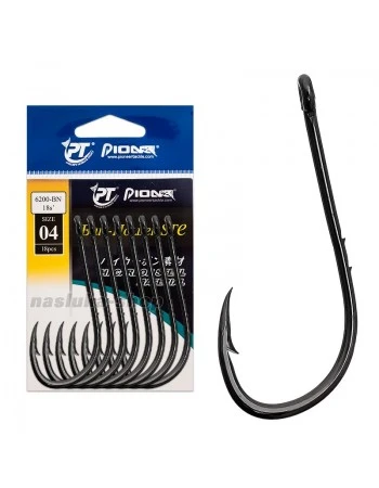Куки за стръв с дълго рамо Pioneer Bait-Holder STE 6200-BN, 18 бр.