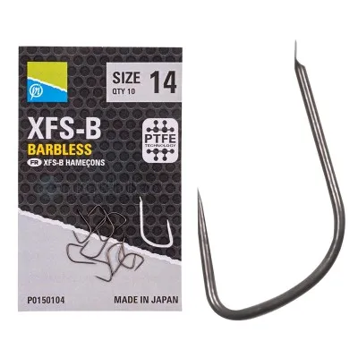 Preston XFS-B Spade Barbless, Куки без контра, 10 бр.