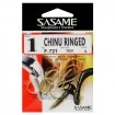 Куки Sasame Chinu Ringed F-721 G - перфектни за улов на Шаран, Каракуда, Платика