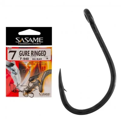 Куки Sasame Gure Ringed F-940 - Dull Black