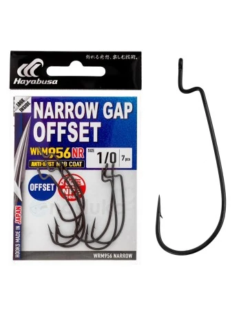 Hayabusa Narrow Gap Offset WRM956 NR, NRB Coat - Офсетни куки в пакет