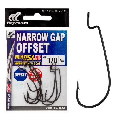 Hayabusa Narrow Gap Offset WRM956 NR, NRB Coat - Офсетни куки в пакет