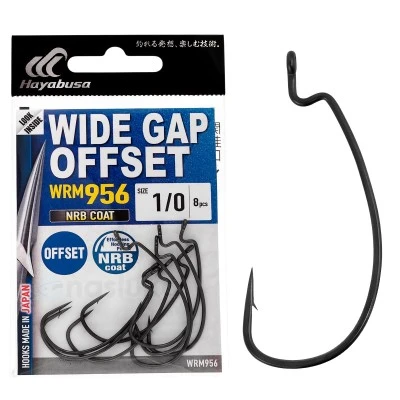Hayabusa Wide Gap Offset WRM956, NRB Coat - Офсетни куки в пакет