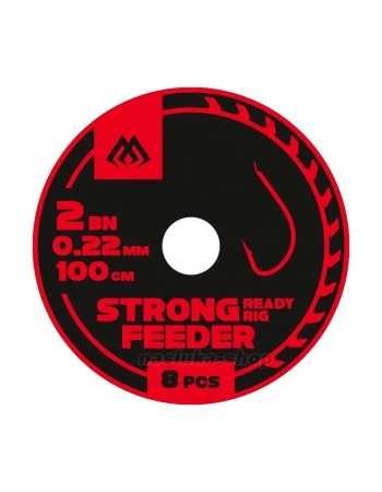 Вързани куки за фидер Mikado Strong Feeder Ready Rigs, Mono, 8 бр.