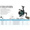 Спининг макара Pioneer Firestorm FSM-2000, 5+1BB