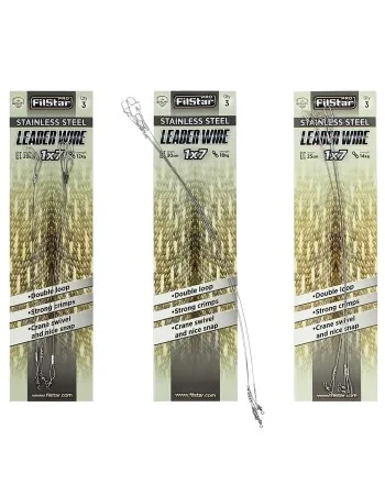 Стоманени поводи за щука Filstar, 3 бр.