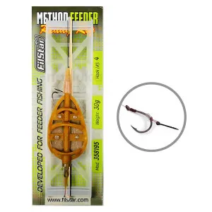 Filstar Method Feeder Ready Rig, Монтаж за метод фидер с шип и кука No. 6 Filstar Method Feeder Ready Rig, Монтаж за метод фидер с шип и кука No. 6