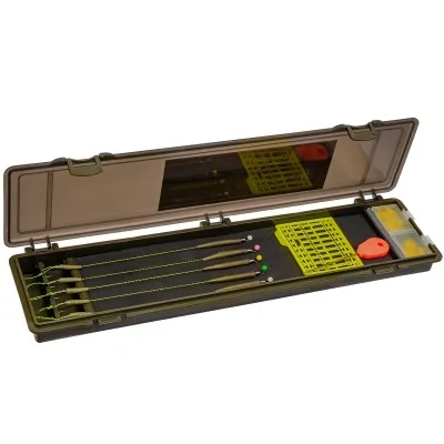 Комплект от 5 бр. шарански монтажи в класьор FishPro Rig Box Set