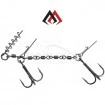 Монтажи за силикони Mikado Jaws Double Evo Stinger - За трофейни риби
