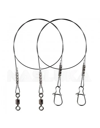 Титаниеви поводи Mikado Jaws Titanium Leader, Strong, 18 кг, 2 бр.