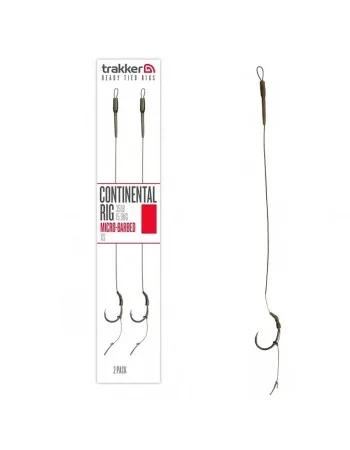 Монтажи за шаранджийски риболов Trakker Continental Rig Micro-Barbed XS, 2 бр.