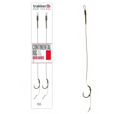 Монтажи за шаранджийски риболов Trakker Continental Rig Micro-Barbed XS, 2 бр.