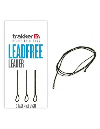 Монтажи за шарански риболов Trakker Leadfree Leader, 45 lb, 75 см, 3 бр.