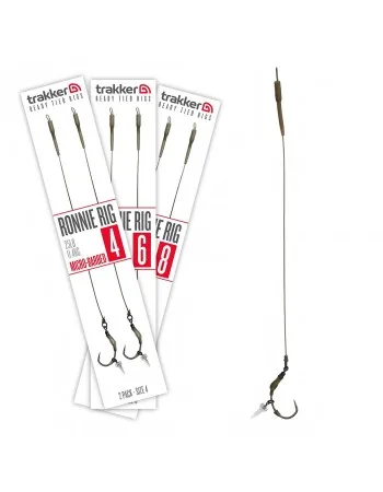 Шаранджийски монтажи Trakker Ronnie Rig Micro-Barbed, 2 бр.
