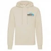 Ватиран суичър с качулка Nasluka Hoodie, White